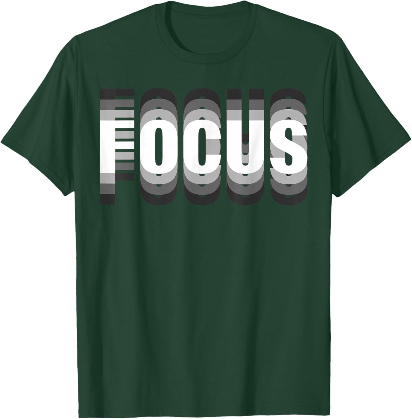 FOCUS Cool Trippy Optical Illusion T-Shirt - T-Shirt | Forest