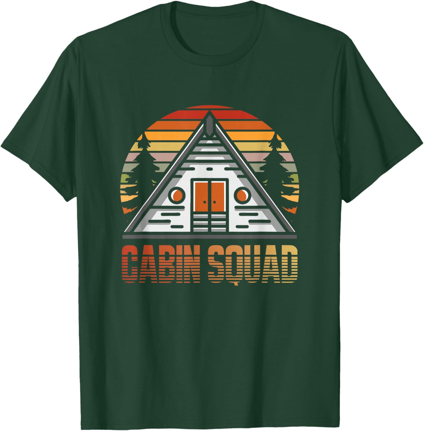 Cabin Lover | Getaway | Cabin Trip | Cabin Squad T-Shirt - T-Shirt | Forest