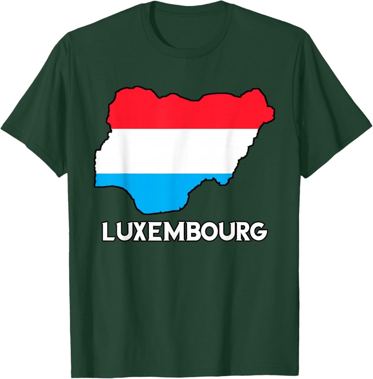 Luxembourg Flag Map Luxembourgish Roots Letzebuerg T-Shirt - T-Shirt | Forest