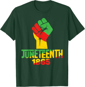 Juneteenth 1865 Breaking Every Chain African Pride T-Shirt - T-Shirt | Forest