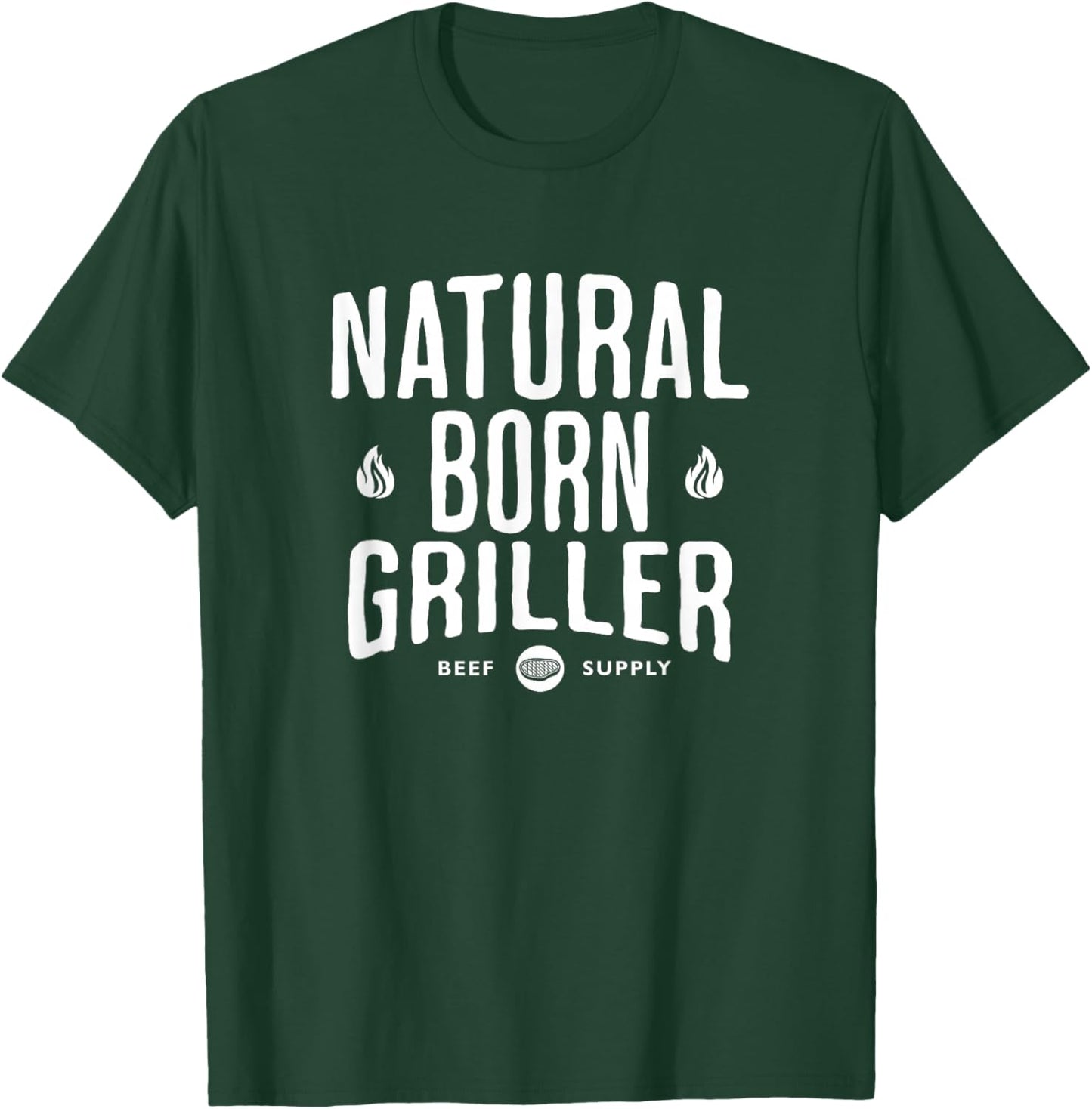 Natural Born Griller Barbecue Barbecue Season Barbecue Party Barbecue T-Shirt - T-Shirt | Forest