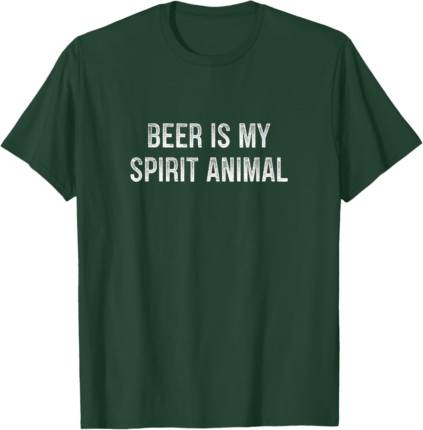 Beer Is My Spirit Animal - Vintage Style T-Shirt - T-Shirt | Forest