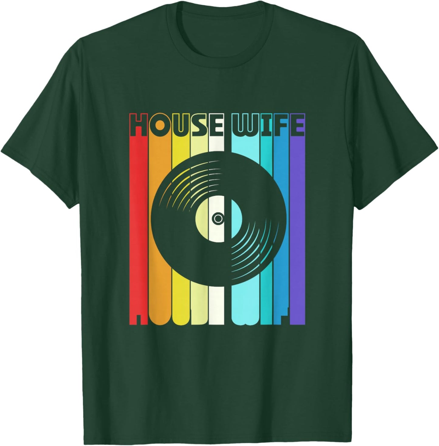 Retro Vintage House Wife Edm Dj House Music T-Shirt - T-Shirt | Forest