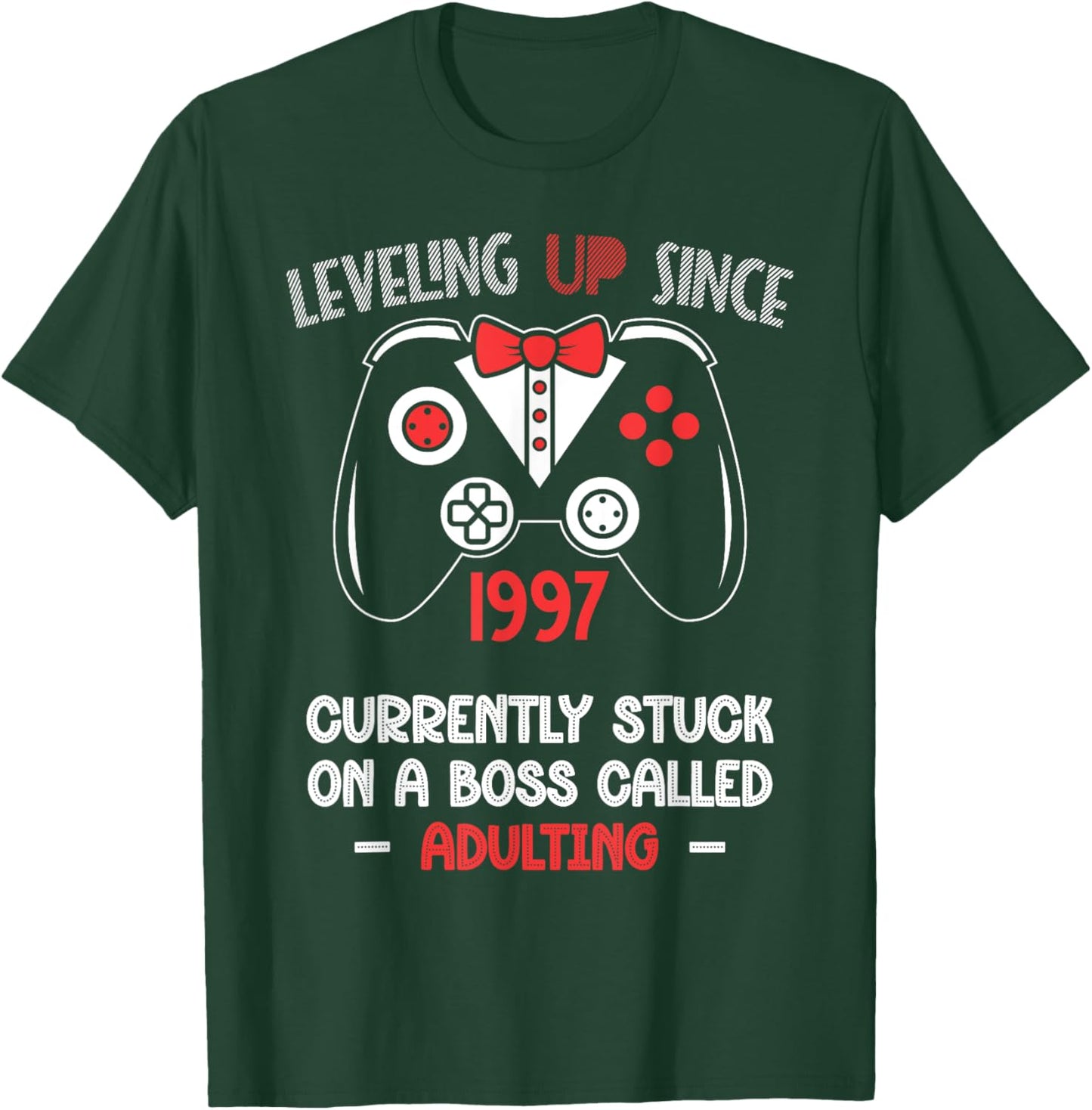 1997 Gaming 27th Birthday Gift 27 Years Old Gamer T-Shirt - T-Shirt | Forest