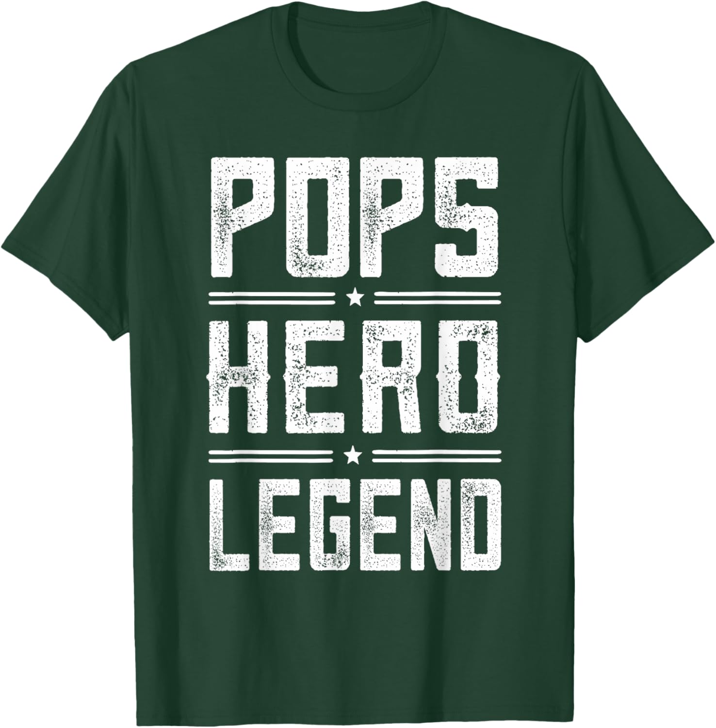 Pops Hero Legend - Vintage Distressed Pops T-Shirt - T-Shirt | Forest