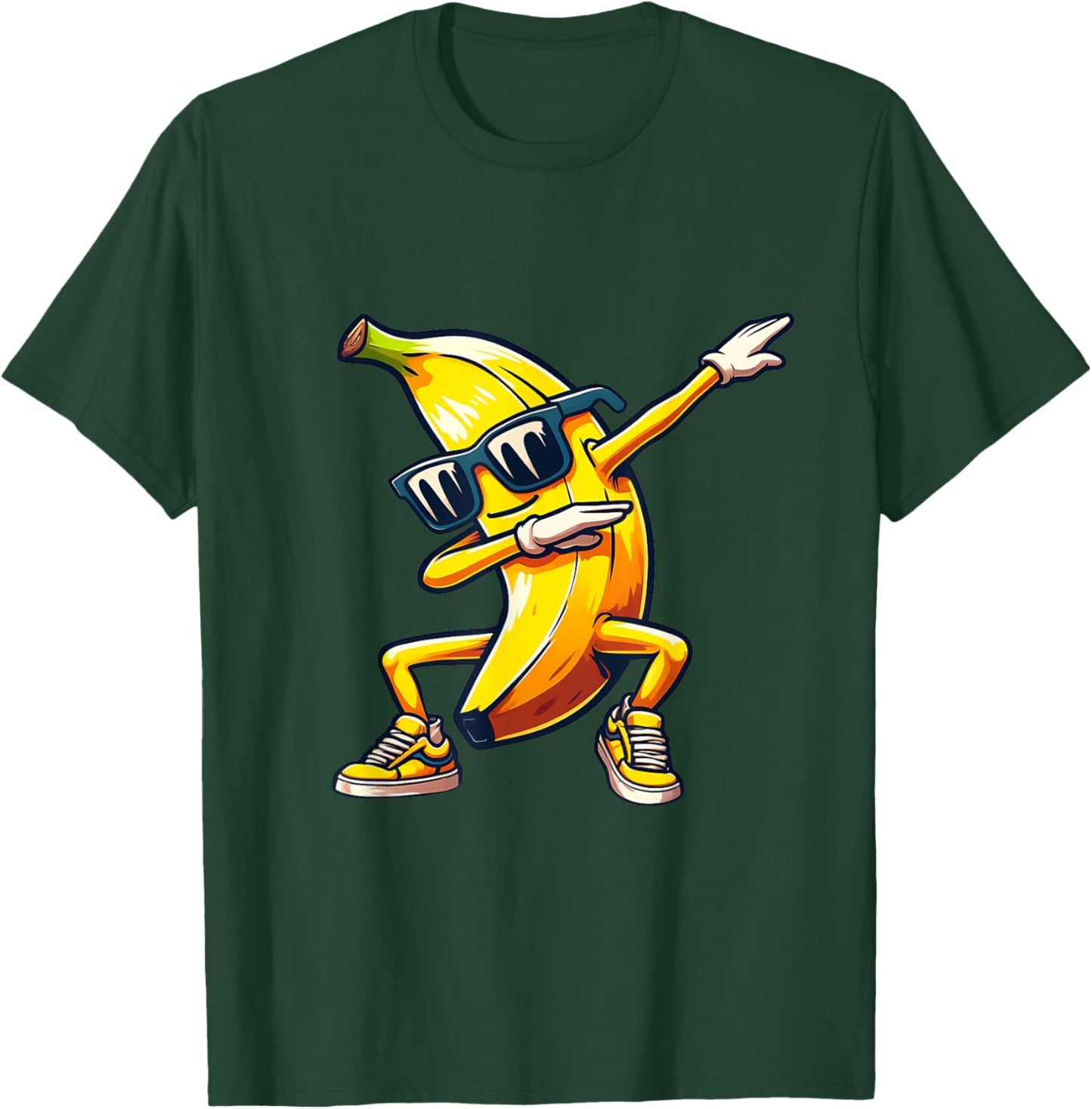 Dab Banana Dancing Dabbing Banana Fruit Meme T-Shirt - T-Shirt | Forest