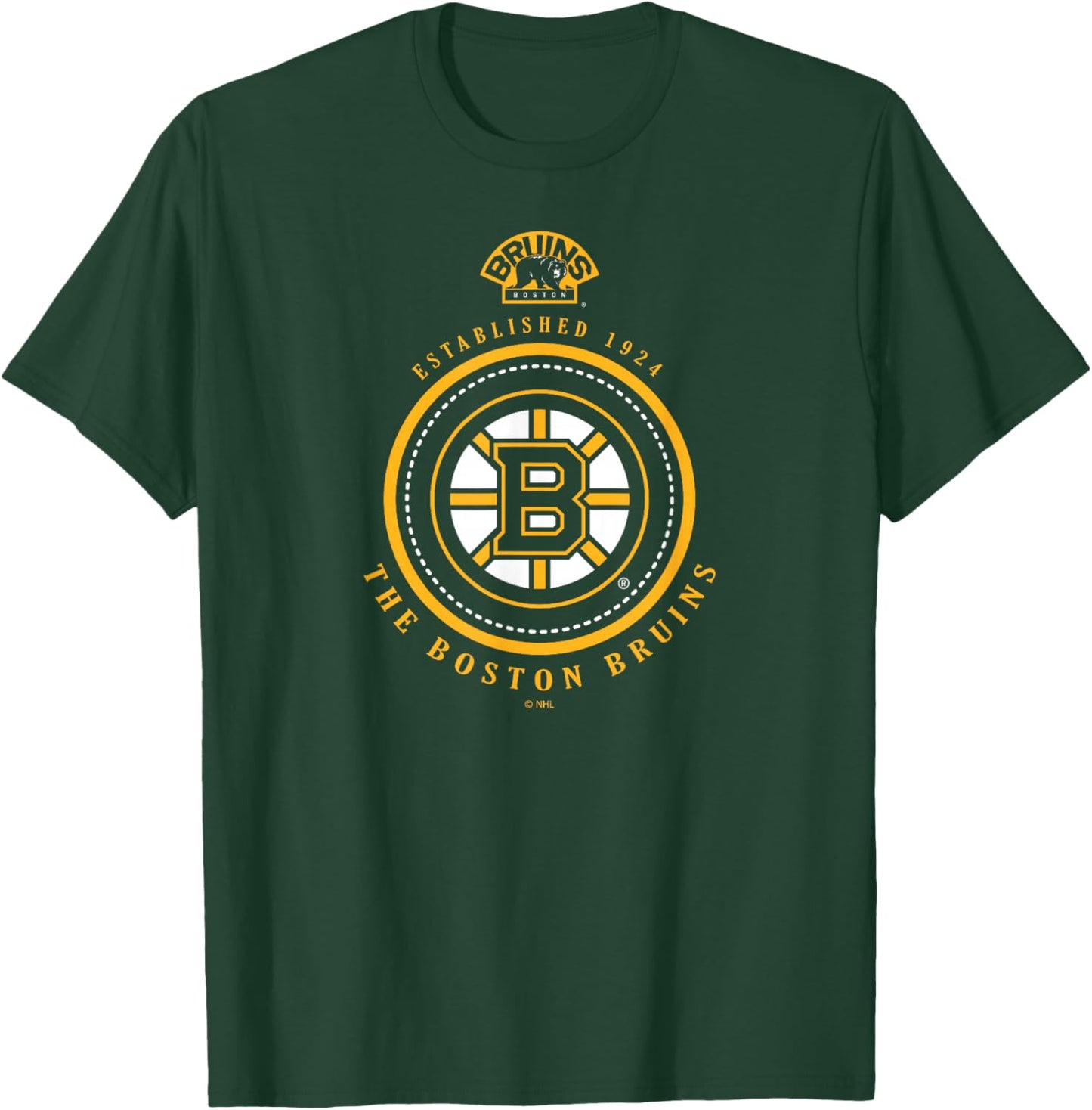 Boston Bruins Est 1924 Black Officially Licensed T-Shirt - T-Shirt | Forest