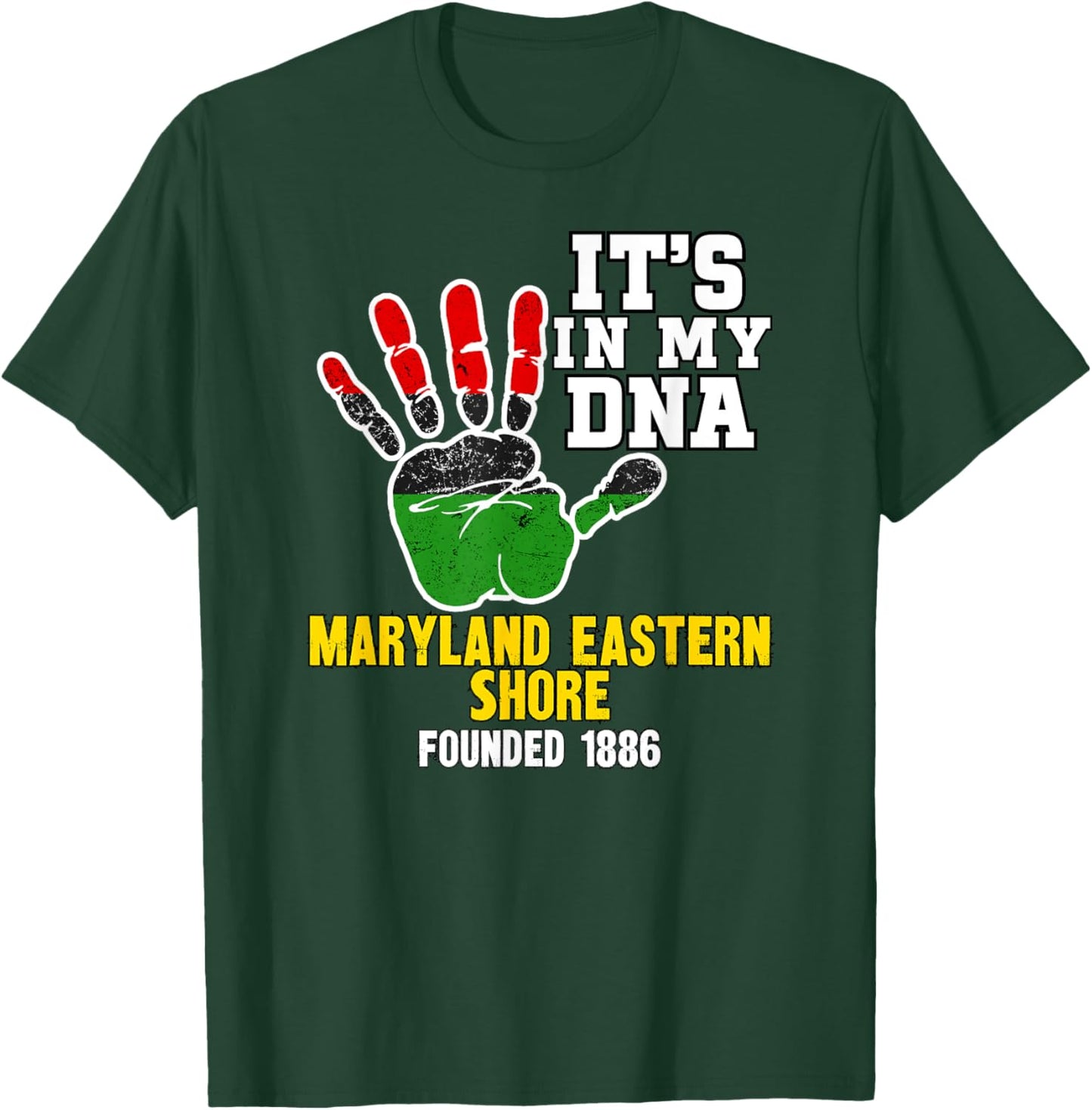 Maryland Eastern Shore, UMES, Souvenir HBC Design T-Shirt - T-Shirt | Forest