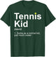 Tennis Kid Art For Boys Kids Girl Tennis Lover Tennis Player T-Shirt - T-Shirt | Forest