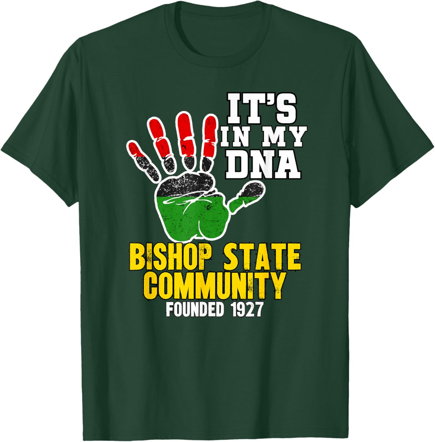 Bishop State Community, BSCC, Souvenir HBC Design T-Shirt - T-Shirt | Forest