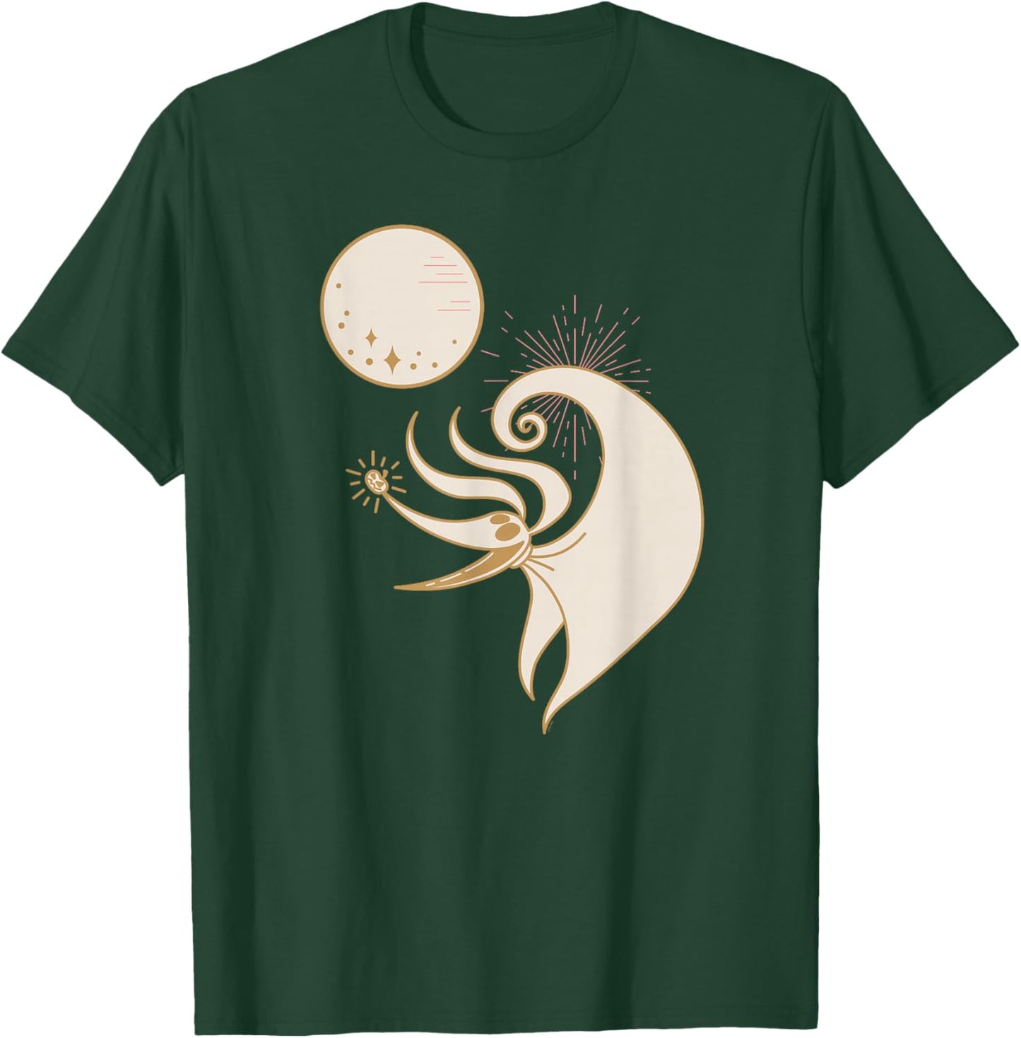 Disney The Nightmare Before Christmas Zero and The Full Moon T-Shirt - T-Shirt | Forest