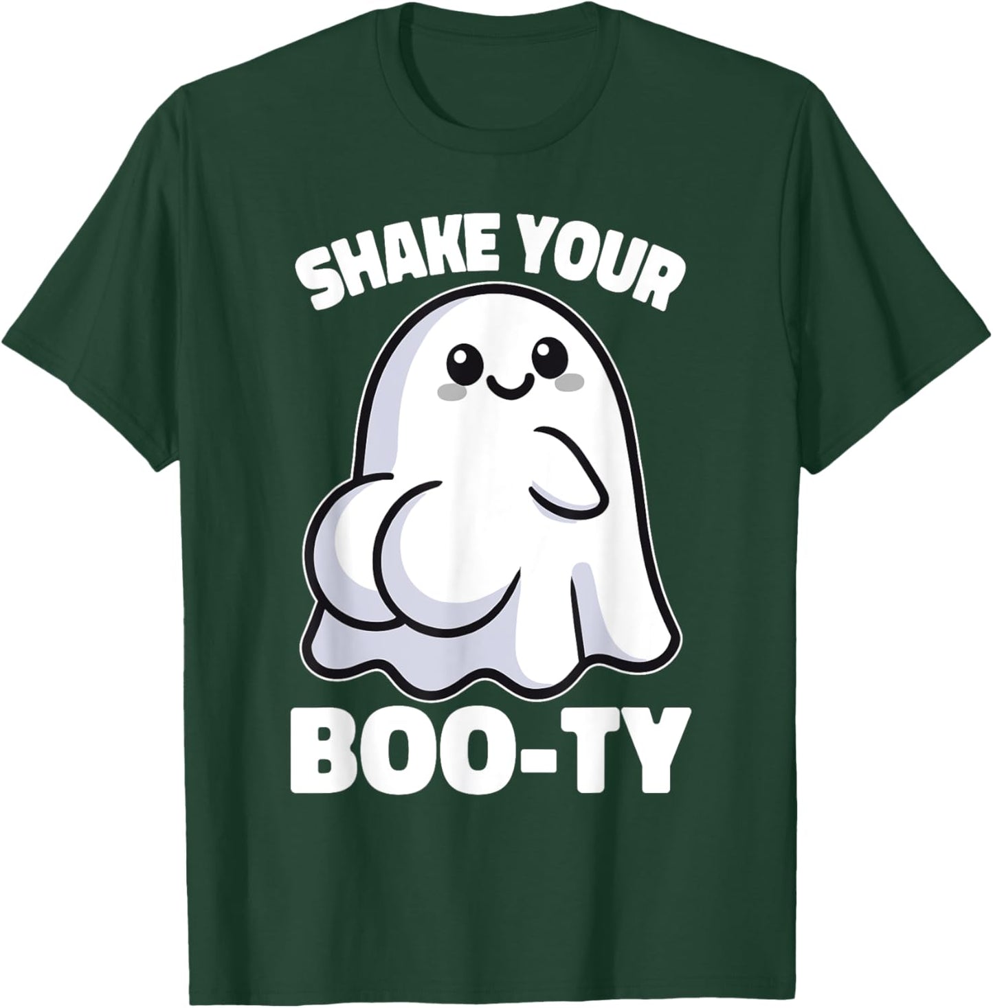 Shake Your Boo-Ty Halloween Fun Ghost T-Shirt - T-Shirt | Forest