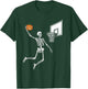 Skeleton Basketball Player - Spooky Halloween Pumpkin T-Shirt - T-Shirt | Forest