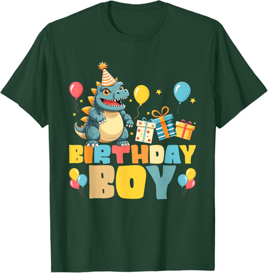 Birthday Boy Japanese Monster Kaiju Bday Party Kids Boys T-Shirt - T-Shirt | Forest