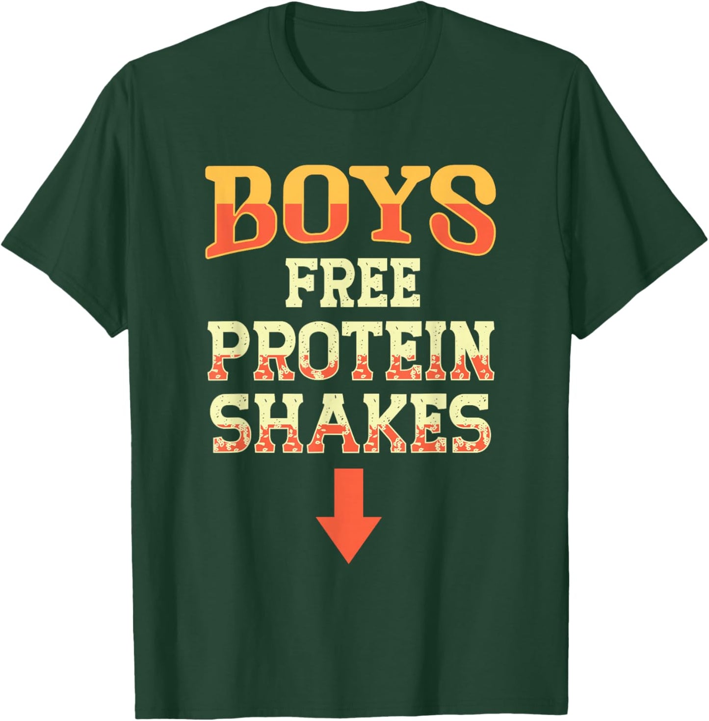 Lustiges Joggingshirt für Schwule, gratis Proteinshake, lustige Männer, Joke Pride T-Shirt - T-Shirt | Forest