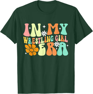 In My Wrestling Girl Era Wrestler Wrestle Groovy Women T-Shirt - T-Shirt | Forest