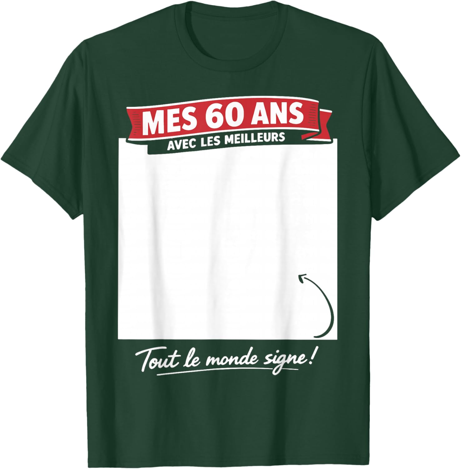 60ème Anniversaire Homme Femme 60 Ans 1966 déco drôle Cadeau T-Shirt - T-Shirt | Forest
