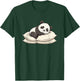 Cute Sleeping Panda On Pillows Relaxed Nap Mood T-Shirt - T-Shirt | Forest