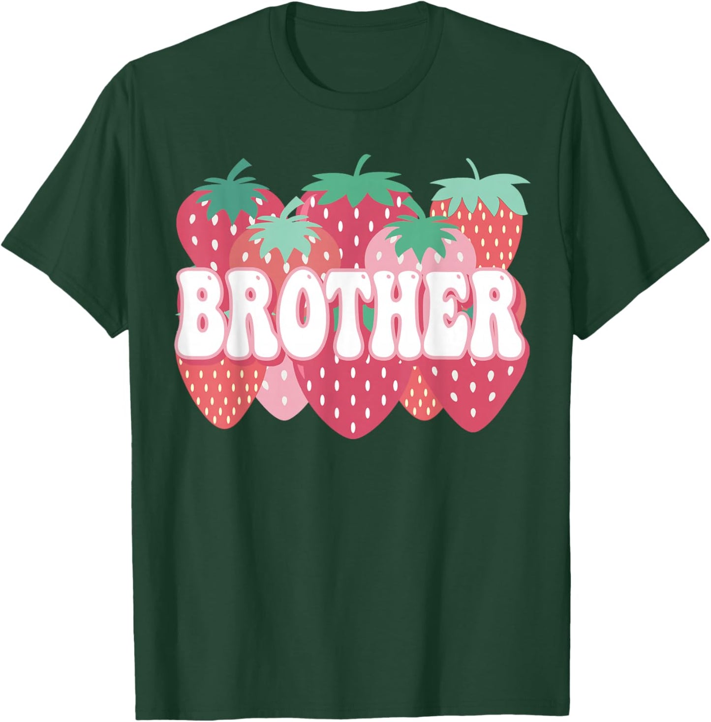 Brother Of The Berry First Birthday Strawberry Family Party T-Shirt - T-Shirt | Forest