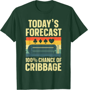 Funny Cribbage Design Women Kids Card Game Cribbage T-Shirt - T-Shirt | Forest