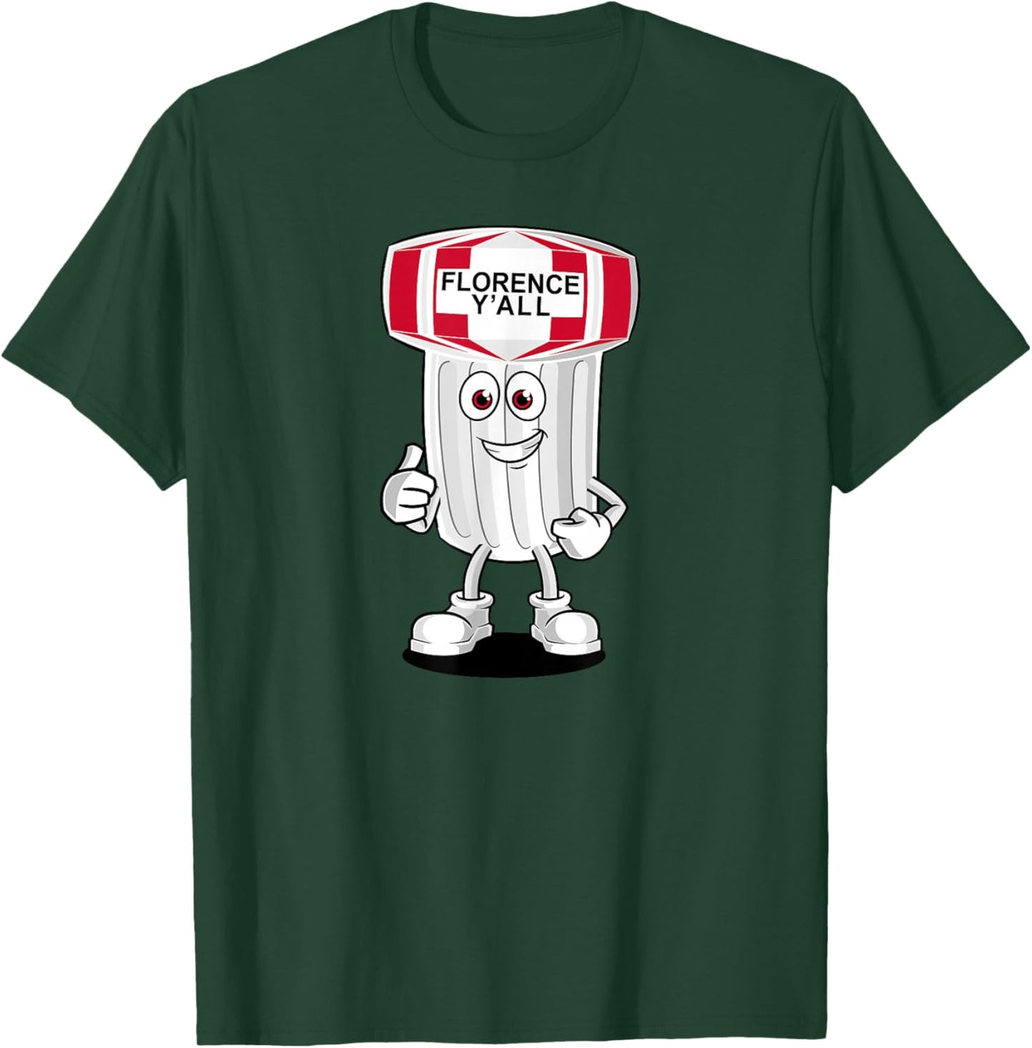 Florence Y'all Water Tower Mascot Funny Kentucky Landmark T-Shirt - T-Shirt | Forest