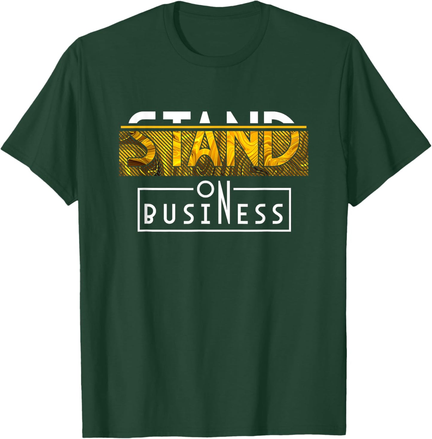 Yellow Ochre Black White Color Match Business Quote Saying T-Shirt - T-Shirt | Forest