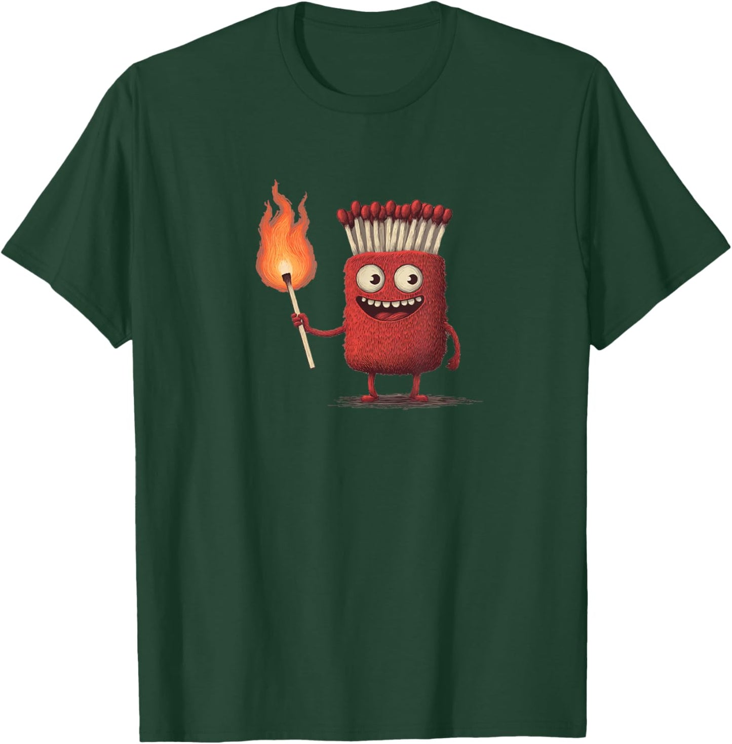Funny Match with Fire and Flames Costume T-Shirt - T-Shirt | Forest