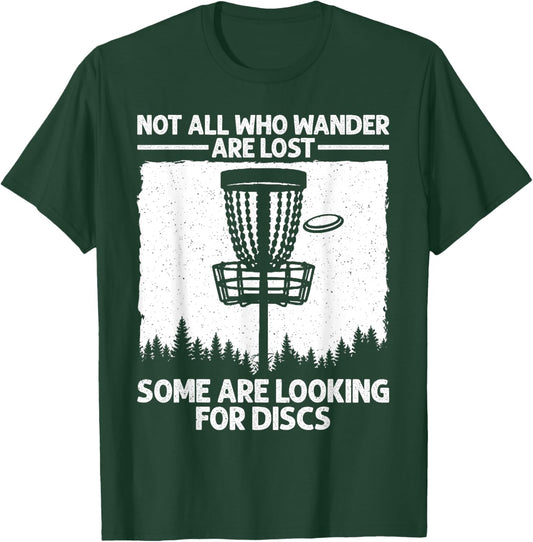 Funny Disc Golf Art Women Kids Disc Golfer Disc Golf T-Shirt - T-Shirt | Forest