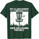 Funny Disc Golf Art Women Kids Disc Golfer Disc Golf T-Shirt - T-Shirt | Forest