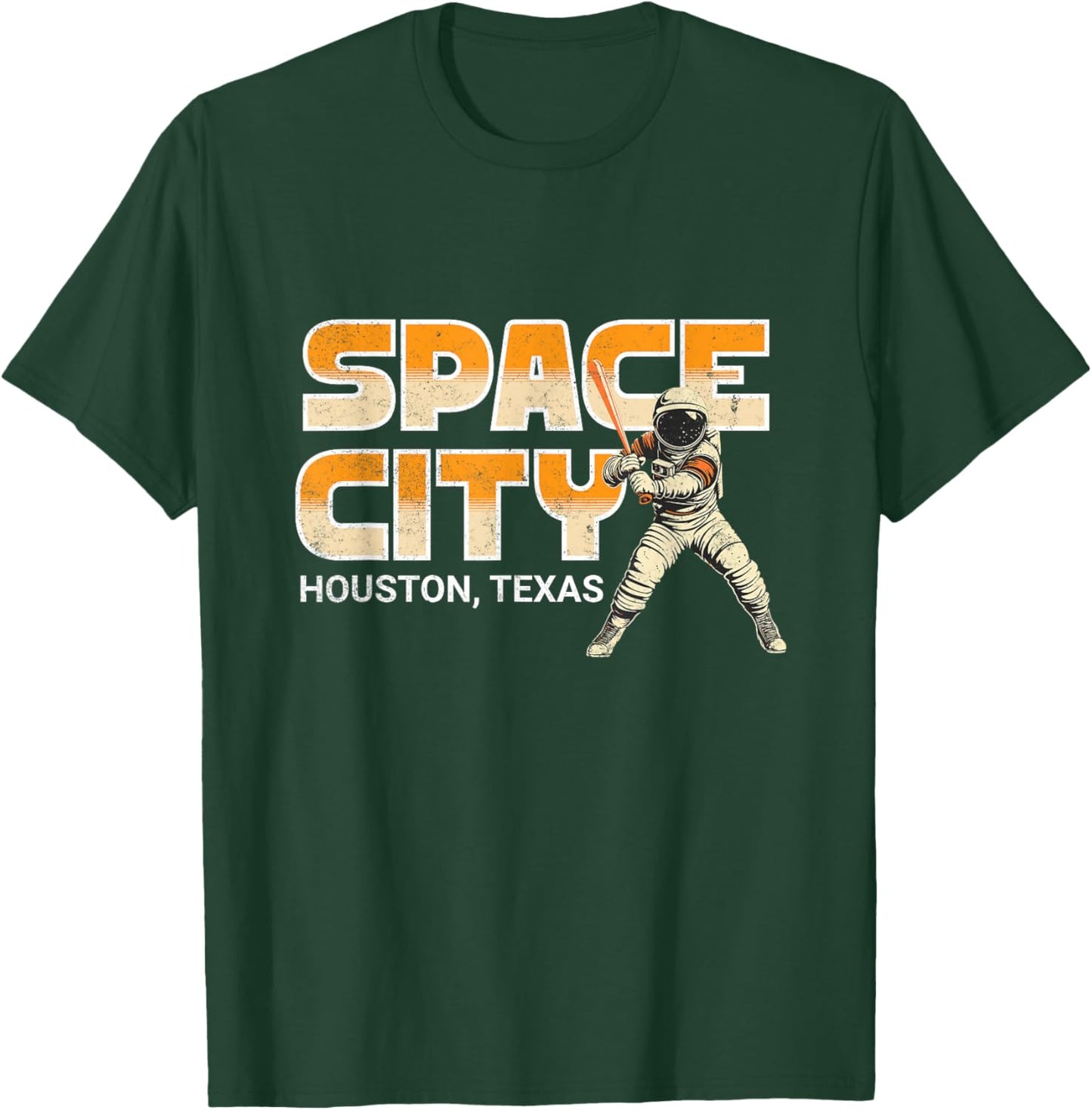 Houston Space City Baseball T-Shirt - T-Shirt | Forest