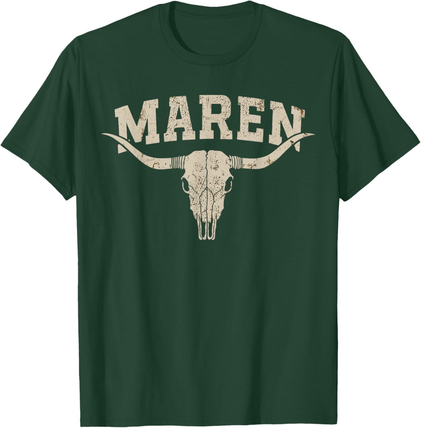 Vintage Maren Name Graphic Gift Women Kid Boy Girl T-Shirt - T-Shirt | Forest