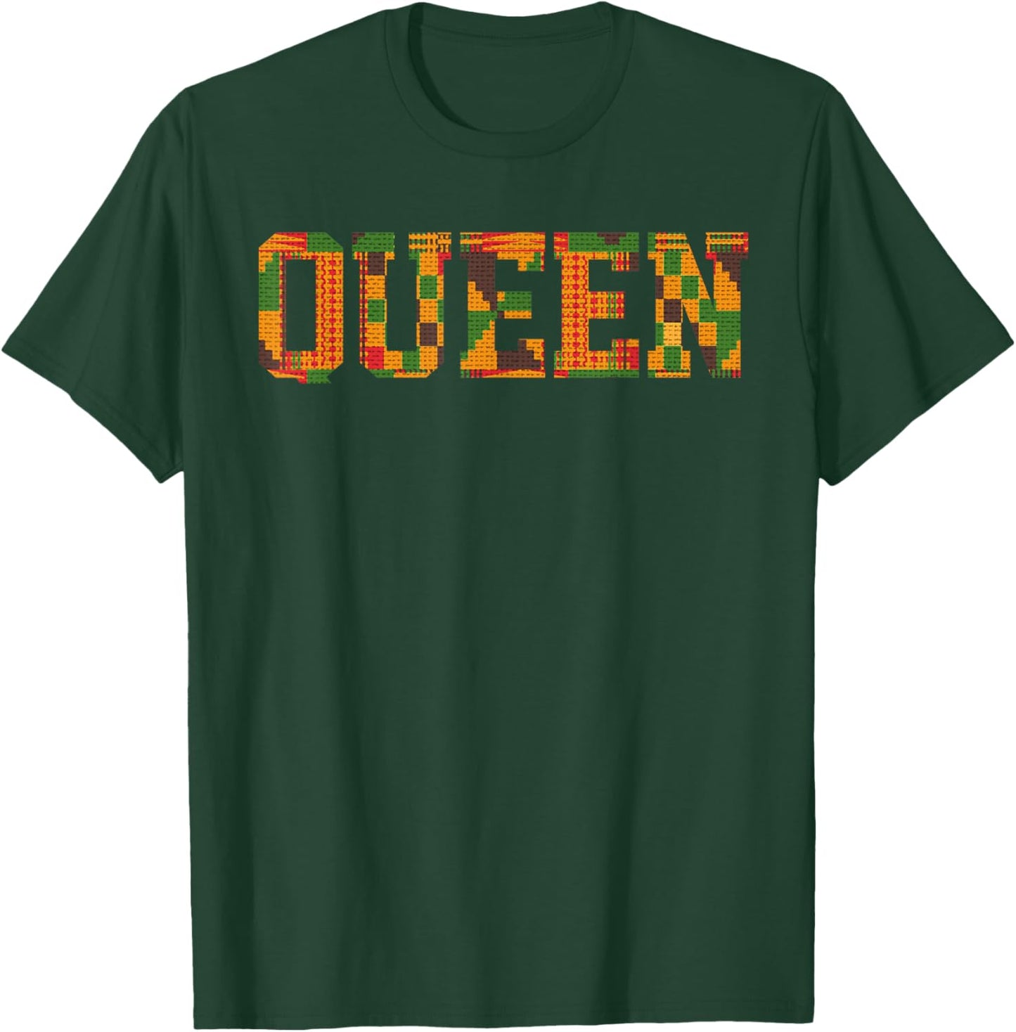 African Queen Art Girls Kente Cloth African Print T-Shirt - T-Shirt | Forest