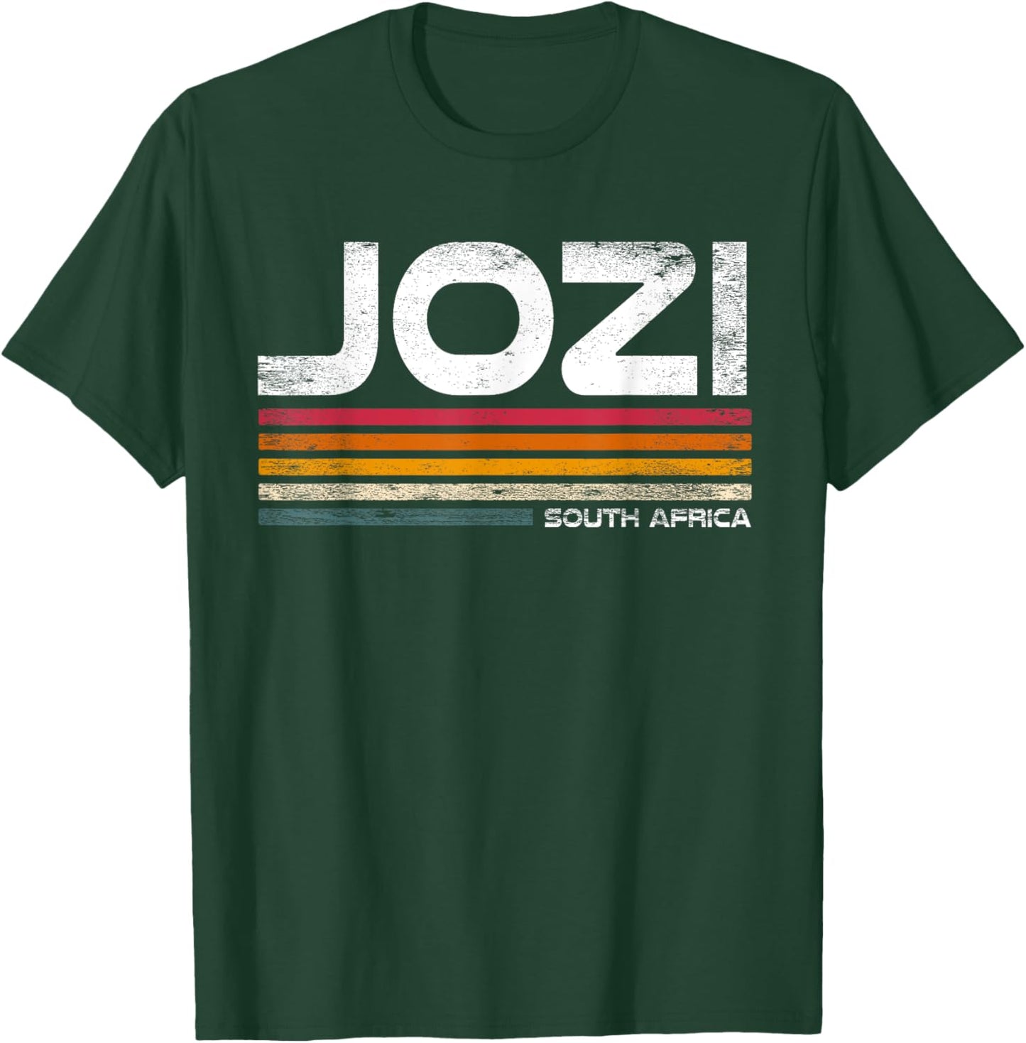 Jozi South Africa Typeset Johannesburg South African Joburg T-Shirt - T-Shirt | Forest