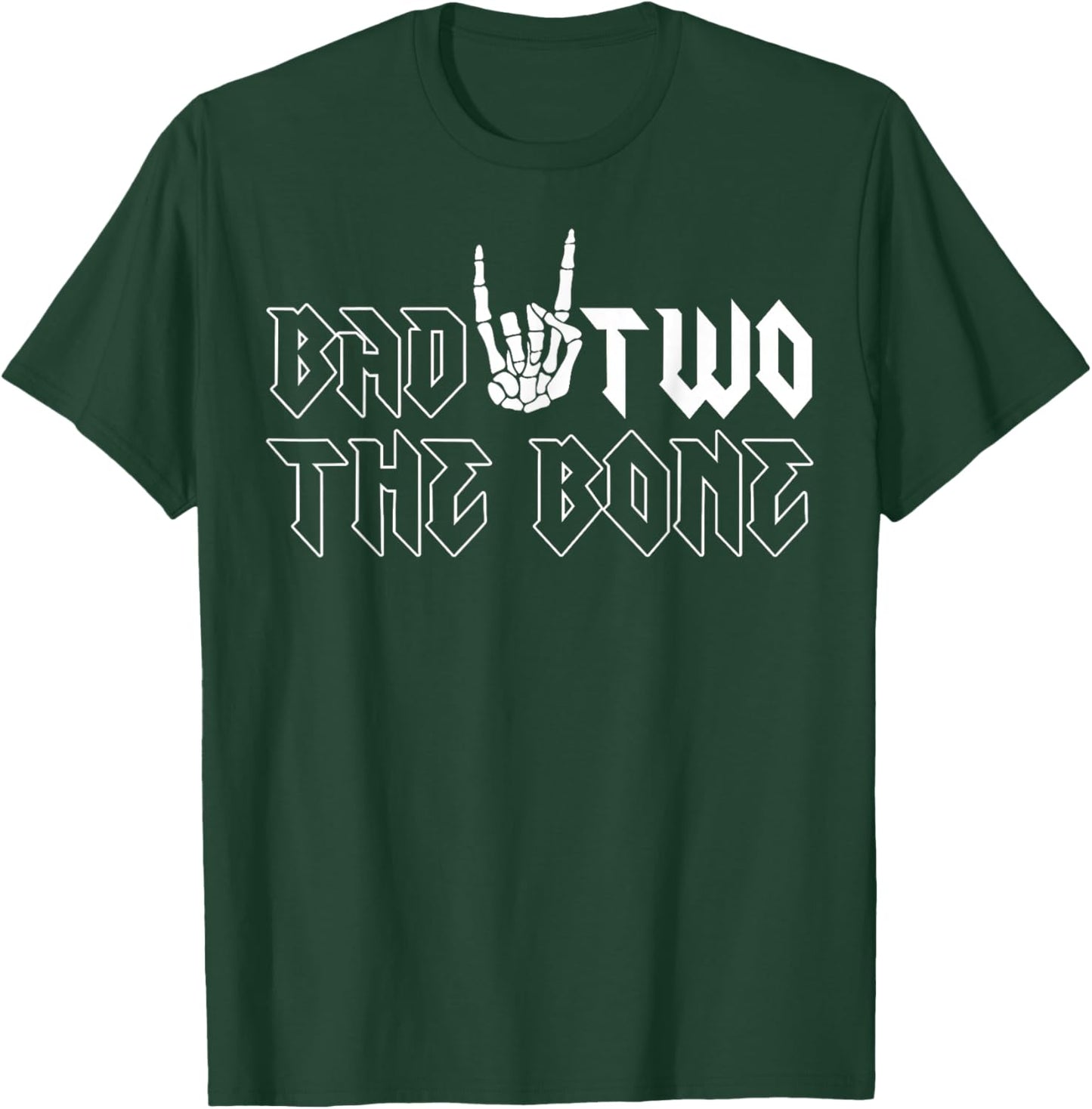 2nd Birthday Boy Shirt Bad Two The Bone 2 Years Old Party T-Shirt - T-Shirt | Forest