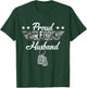Proud Air Force Husband Camouflage USAF Veteran Airman T-Shirt - T-Shirt | Forest
