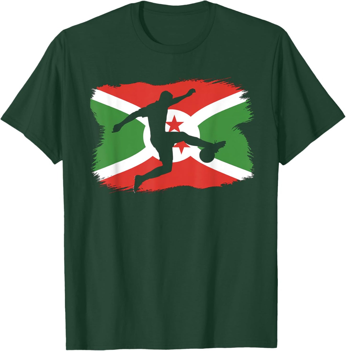 Burundi Soccer T-Shirt - T-Shirt | Forest