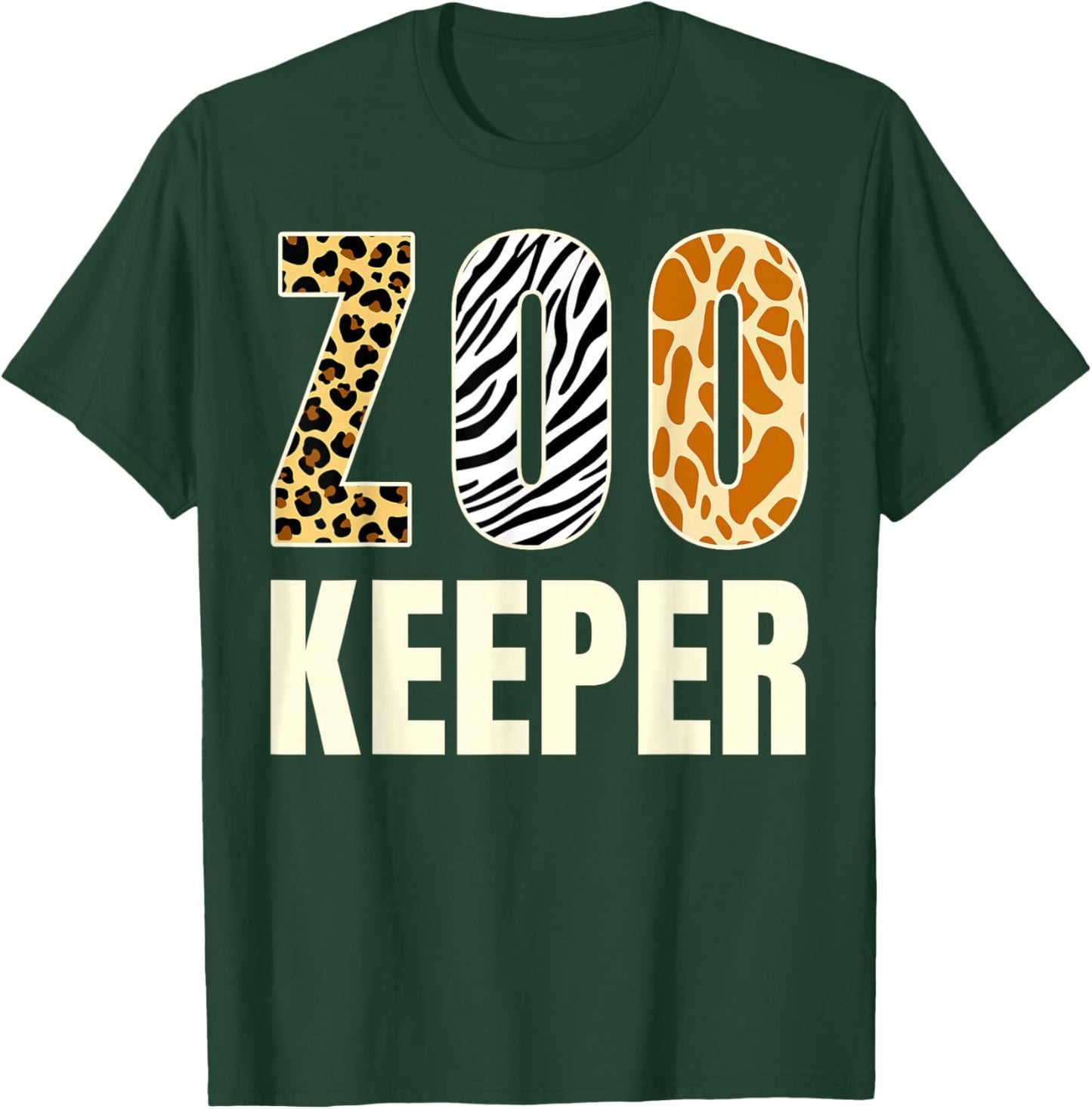 Zookeeper Zoo Animals Savanna Safari Funny Halloween Costume T-Shirt - T-Shirt | Forest