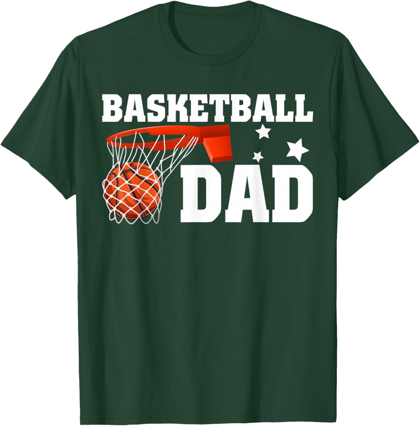Funny Basketball Dad Daddy Basketball Lover Fathers Day Men T-Shirt - T-Shirt | Forest