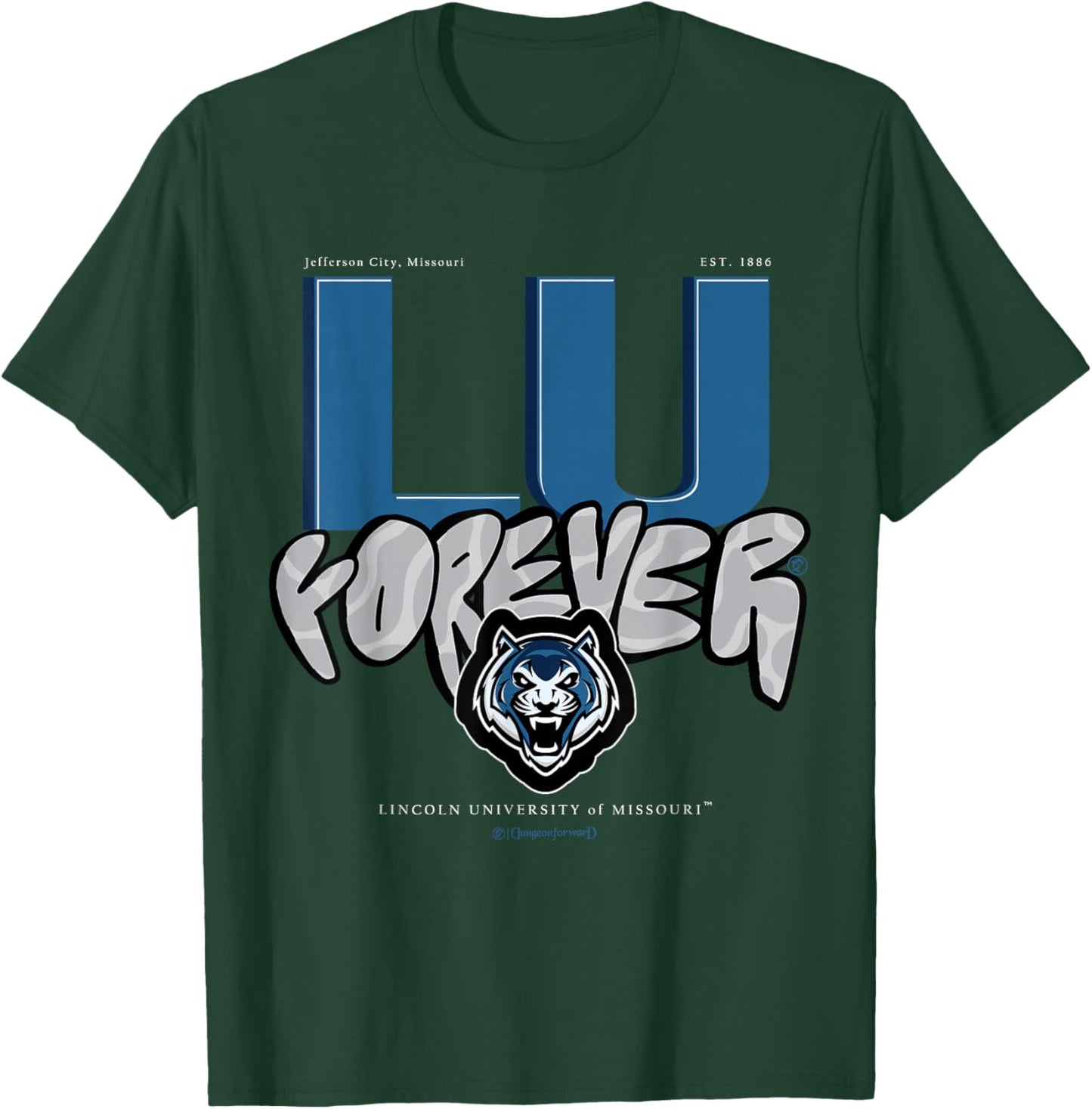 The Yard Essentials - Lincoln University MO - LUMO Forever T-Shirt - T-Shirt | Forest