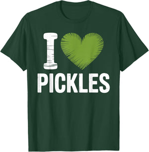 Funny Pickle Art Women Kids Dill Pickle Lover T-Shirt - T-Shirt | Forest