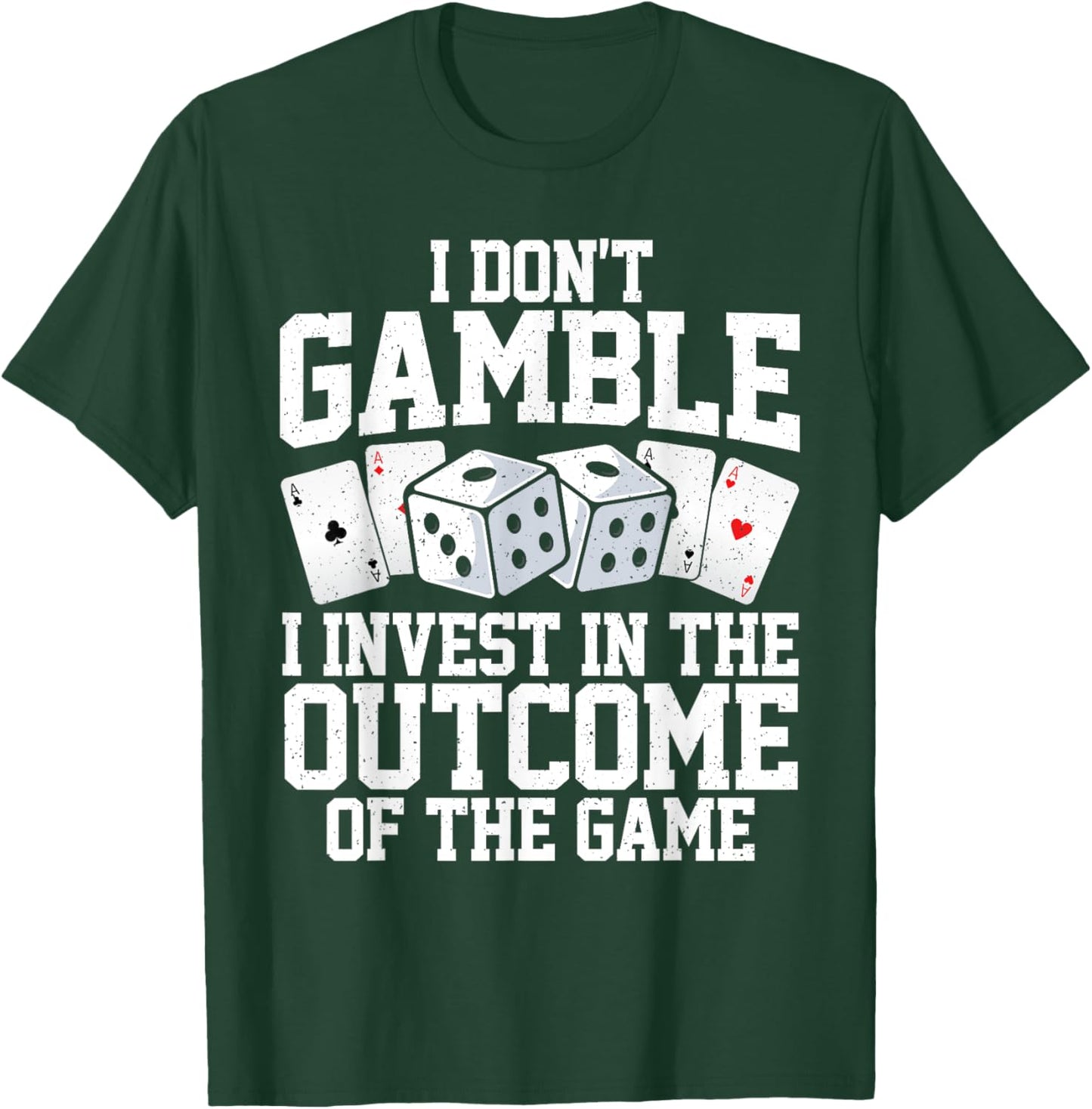 Funny Gambling Art Women Casino Poker Player Gambler T-Shirt - T-Shirt | Forest