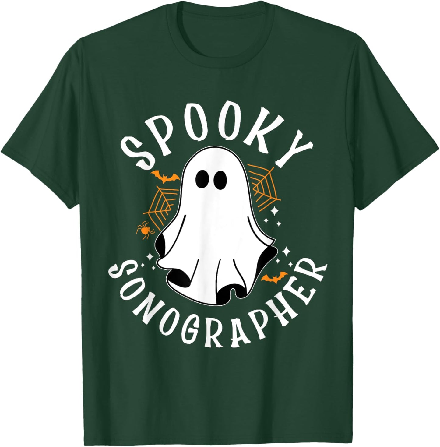 Spooky Sonographer, Halloween Sonography, Ultrasound Tech T-Shirt - T-Shirt | Forest