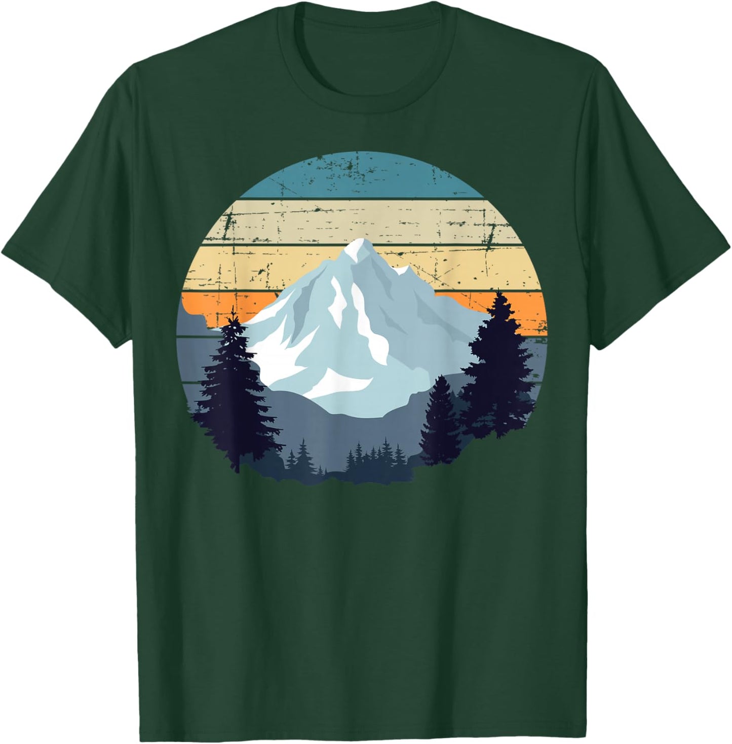 Timeless Mountain, Nature Trees and Forest T-Shirt - T-Shirt | Forest