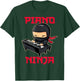 Piano Ninja Funny Cute Kawaii Music Musician Pianist T-Shirt - T-Shirt | Forest