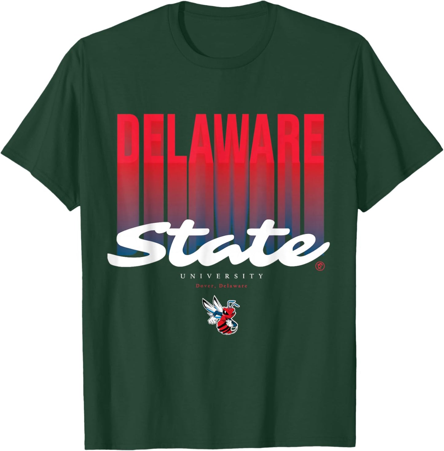 The Yard Essentials - Delaware State University - DSU Fade T-Shirt - T-Shirt | Forest
