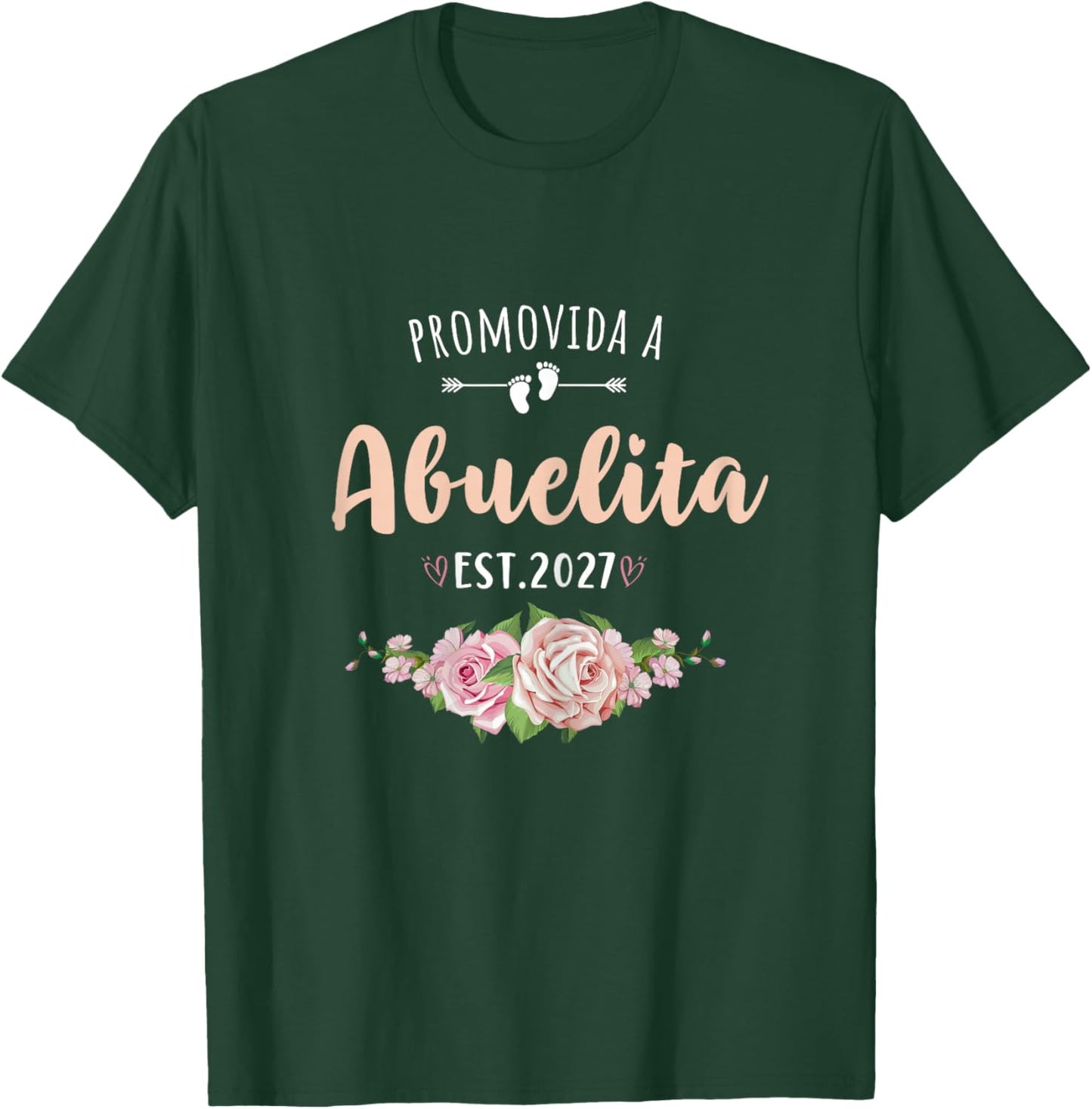 Promovida A Abuelita 2027 Spanish Pregnancy Announcement T-Shirt - T-Shirt | Forest