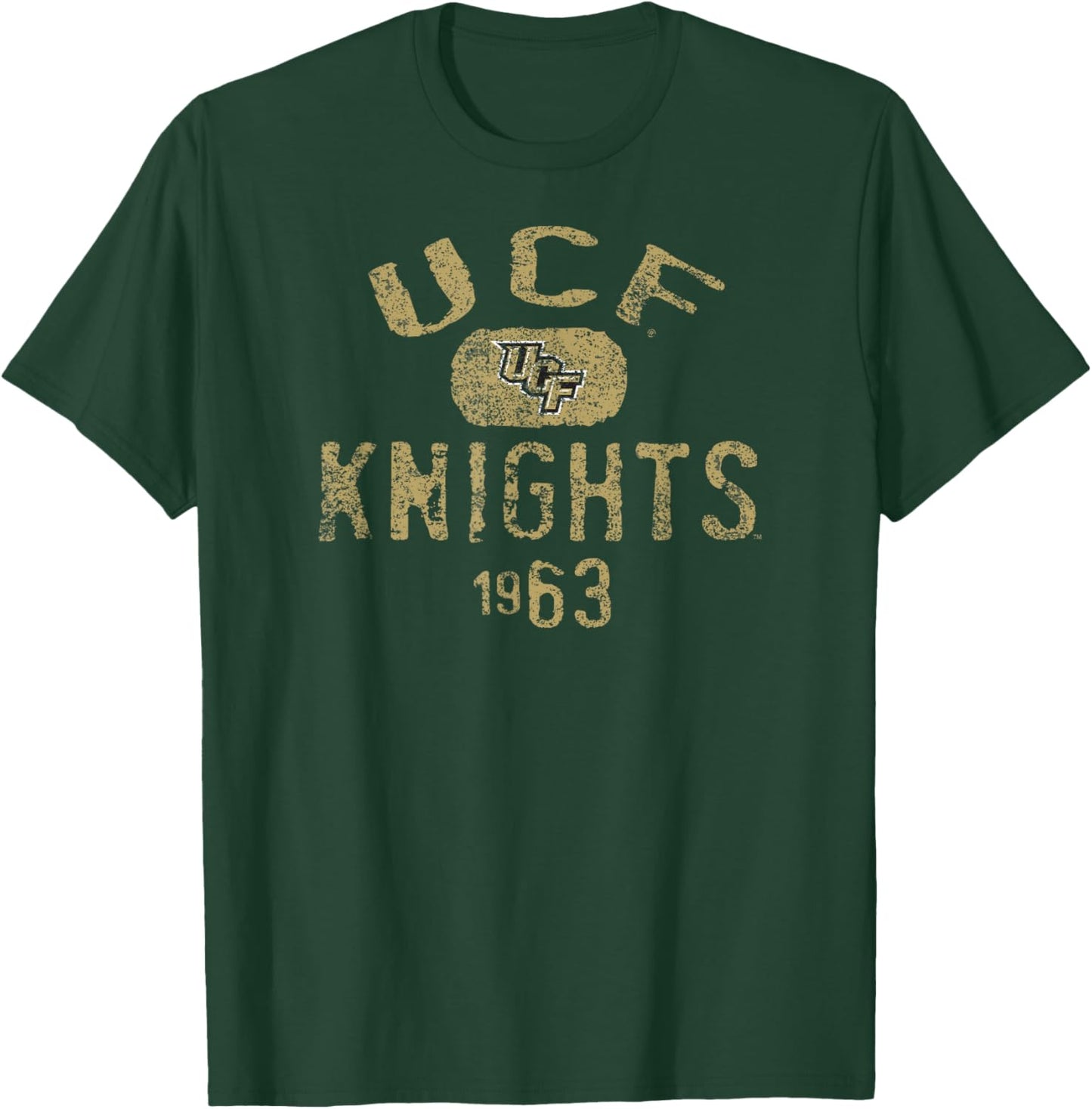 Central Florida Golden Knights 1963 Vintage Dark Heather T-Shirt - T-Shirt | Forest