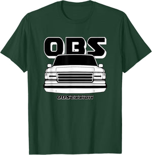 OBS Bricknose 80s 90s Truck, Car Enthusiast T-Shirt - T-Shirt | Forest