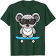 Funny Cool Koala Skateboard Boys Kids T-Shirt - T-Shirt | Forest