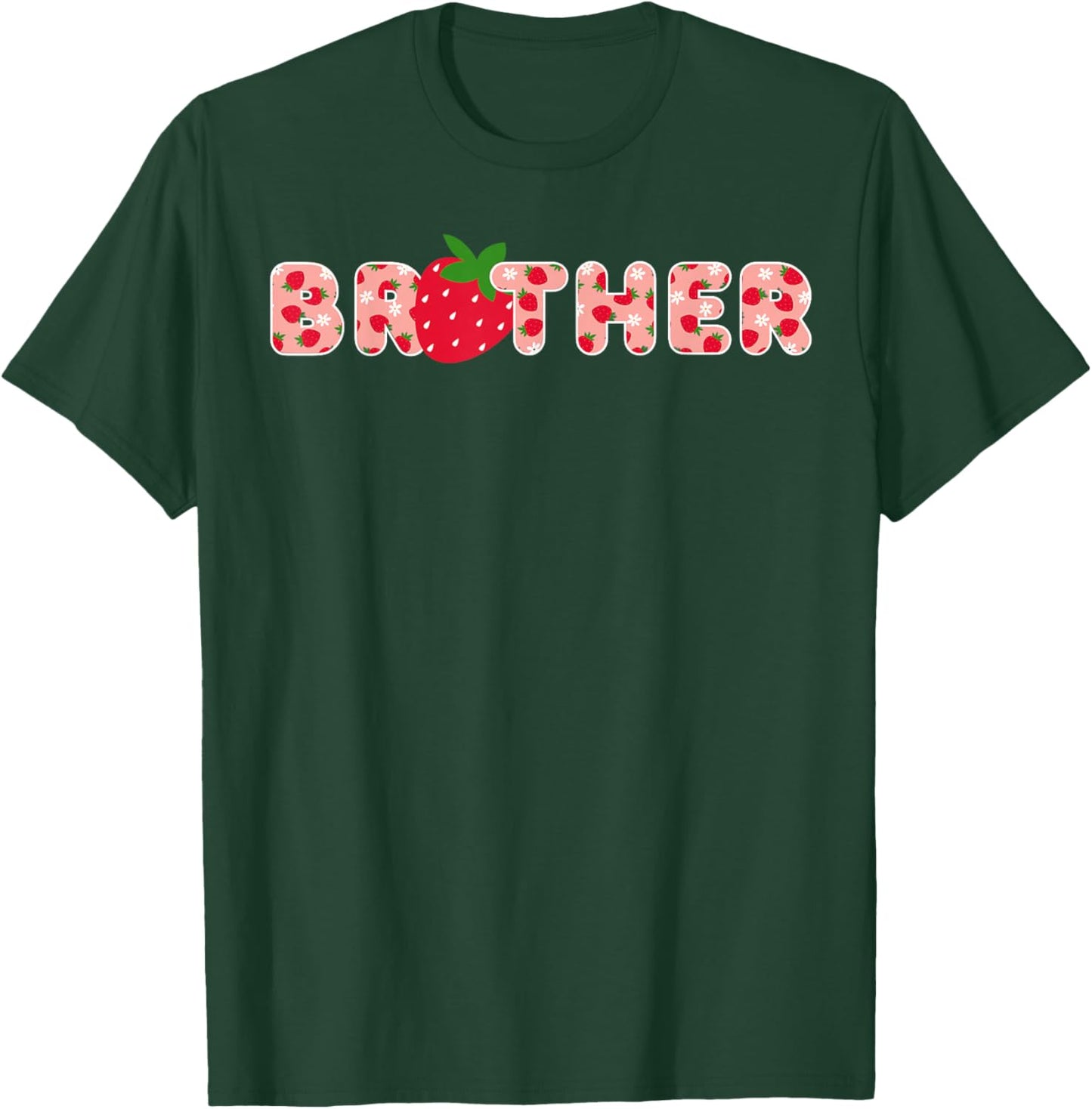 Brother Strawberry First Birthday Party Strawberry Birthday T-Shirt - T-Shirt | Forest